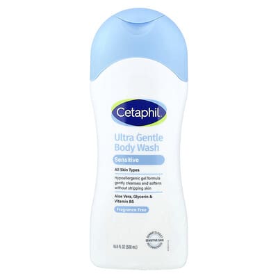Ultra Gentle Body Wash, All Skin Types, Fragrance Free, 16.9 fl oz (500 ml)
