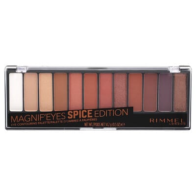 Rimmel London Magnif'Eyes палетка для контуринга глаз, 005 Spice Edition, 0.5 oz (14.2 g)