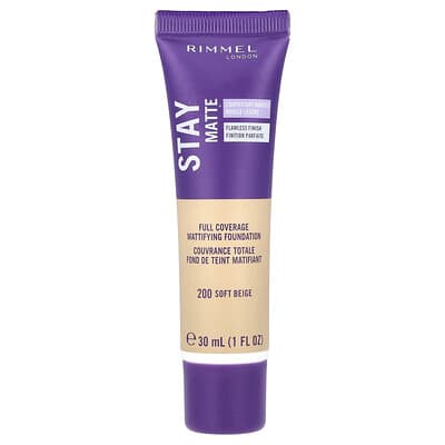 Stay Matte, тональная основа с полным покрытием, 200 Soft Beige, 1 fl oz (30 ml)