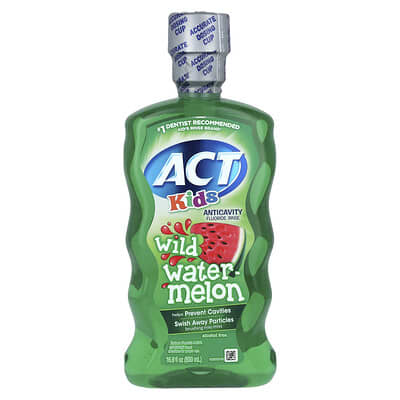 Детский ополаскиватель для рта против кариеса, без спирта, Wild Watermelon, 16.9 fl oz (500 ml)