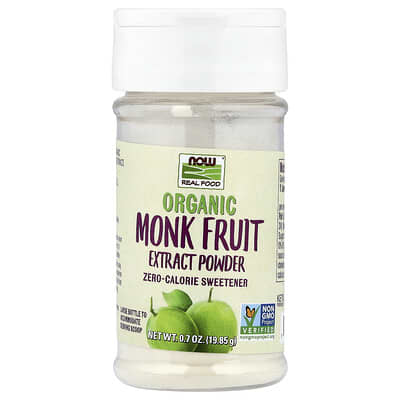 Real Food, Organic Monk Fruit Extract Powder, 0.7 oz (19.85 g)