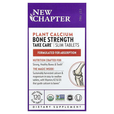 Plant Calcium, Bone Strength Take Care™, 120 веганских таблеток