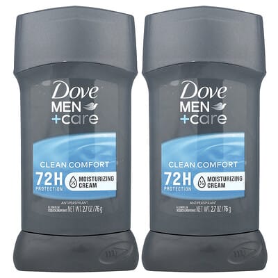 Дезодорант-антиперспирант Dove Men+Care Clean Comfort, 2 Pack, 2.7 oz (76 g) Each