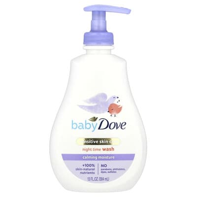 Dove Baby средство для ухода за чувствительной кожей, ночное очищение, 13 fl oz (384 ml)