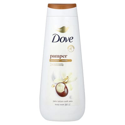 Pamper Body Wash, Shea Butter + Vanilla, 20 fl oz