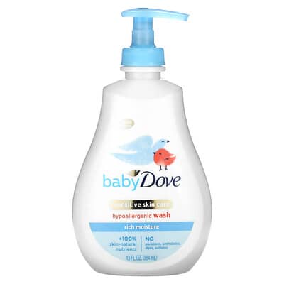Baby, Sensitive Skin Care Wash, Rich Moisture, 13 fl oz (384 ml)