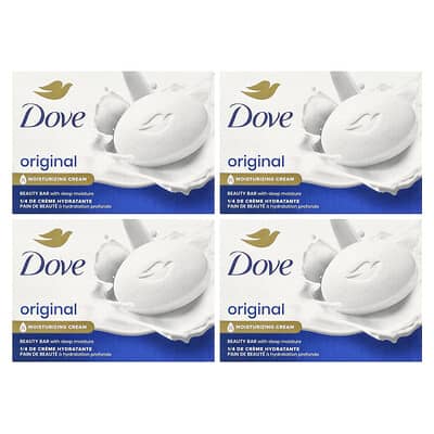 Beauty Bar Soap with Deep Moisture, Original, 4 Bars, 3.75 oz (106 g) Each
