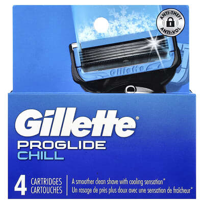 Proglide Chill, 4 Cartridges сменные кассеты для бритья