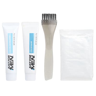Краска для усов и бороды Just for Men Mustache & Beard, Brush-In Color, M-40 Medium-Dark Brown, 1 Multiple Application Kit