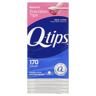 Ватные палочки Precision Tips Paper Stick Cotton Swabs, 170 шт.