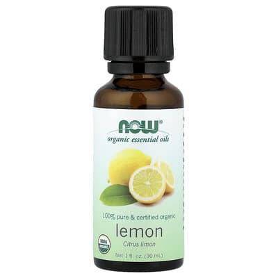 Organic Essential Oils, Lemon, 1 fl oz (30 ml)