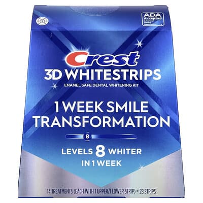 3D Whitestrips™, Enamel Safe Dental Whitening Kit, 28 Strips
