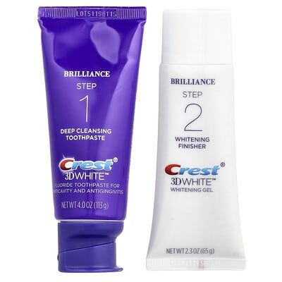 3D White™, Daily Whitening 2-Step Treatment, 1 Set