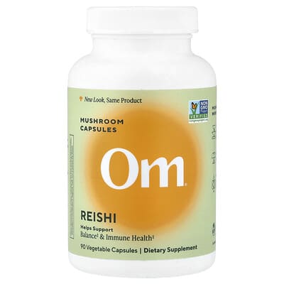Капсулы грибов Reishi Om Mushrooms 90 Vegetable Capsules
