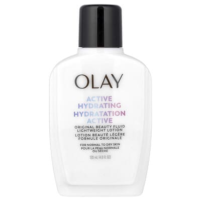 Olay Active Hydrating увлажняющий легкий лосьон для нормальной и сухой кожи, 4 fl oz (120 ml)