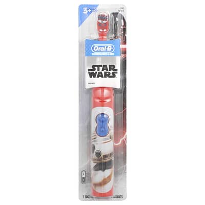 Детская электрическая зубная щетка, мягкая, 3+ года, Star Wars, 1 зубная щетка