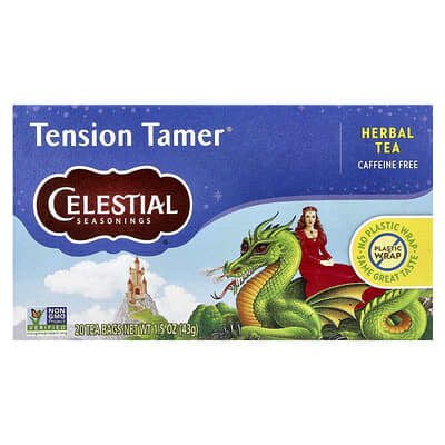 Травяной чай Tension Tamer®, без кофеина, 20 чайных пакетиков, 43 g