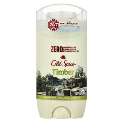 Deodorant, Timber, Sandalwood + Cypress, 3 oz (85 g)