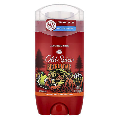 Дезодорант-стик Bearglove, без алюминия, Crisp Orchard, 3 oz (85 g)