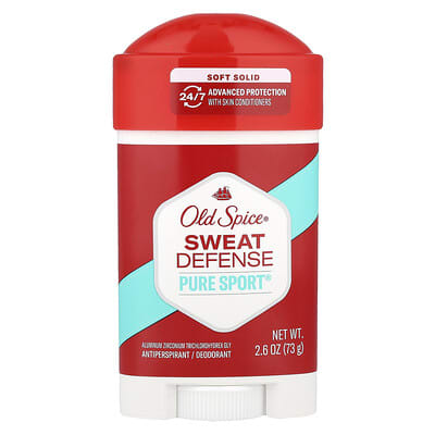 Old Spice антиперспирант-дезодорант Sweat Defense, мягкий стик, Pure Sport®, 2.6 oz (73 g)
