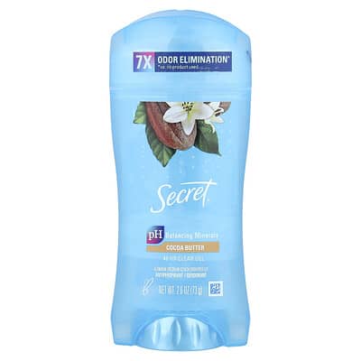 48 Hour Clear Gel Antiperspirant/Deodorant, Cocoa Butter, 2.6 oz (73 g)