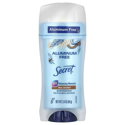 Dry Solid Deodorant, Aluminum Free, Coconut, 2.4 oz (68 g)