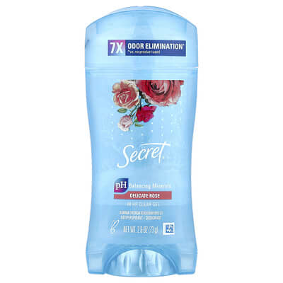 48 HR Clear Gel Antiperspirant/Deodorant, Delicate Rose , 2.6 oz (73 g)