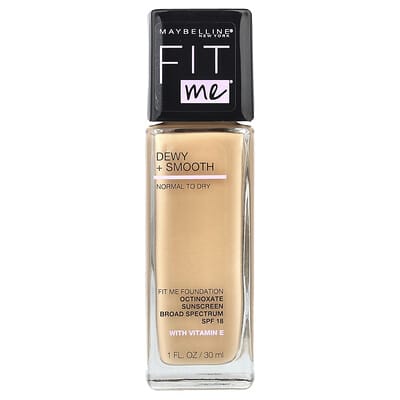 Maybelline Fit Me®, увлажняющий и выравнивающий тональный крем, 125 Nude Beige, 1 fl oz (30 ml)
