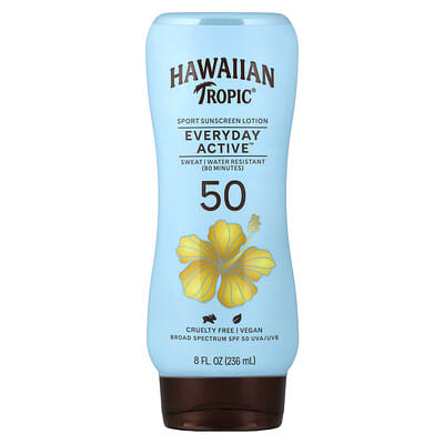 Everyday Active™ солнцезащитный лосьон, SPF 50, Light Tropical, 8 fl. oz (236 ml)