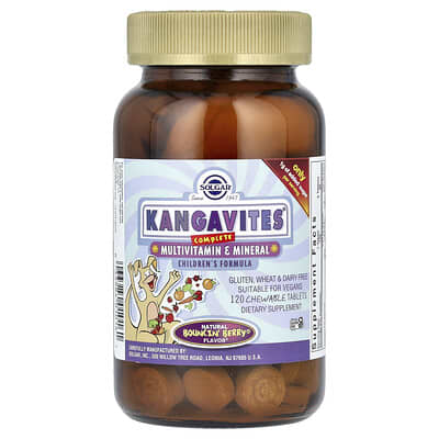 Kangavites, Complete Multivitamin & Mineral Children's Formula, Bouncin' Berry , 120 Chewable Tablets