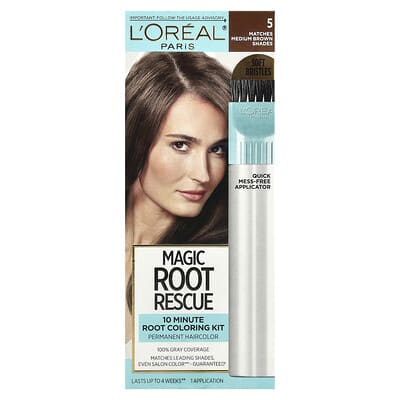 Набор для окрашивания корней L'Oréal Magic Root Rescue, 10 минут, 5 Medium Brown, 1 применение