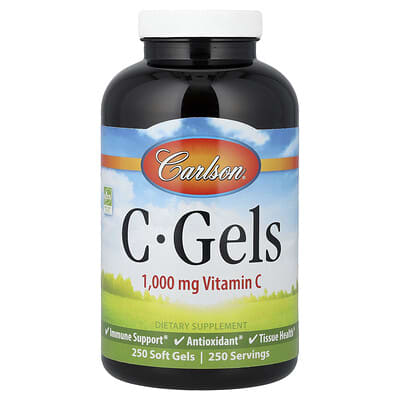 C-Gels, Vitamin C, 1,000 mg, 250 Soft Gels