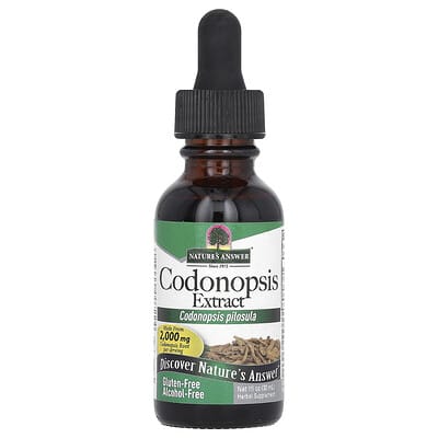 Nature's Answer Экстракт Codonopsis без спирта 1,000 mg 1 fl oz (30 ml)