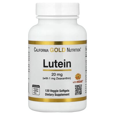 Lutein with Zeaxanthin from Marigold Extract, 120 Veggie Softgels