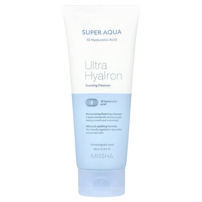 Super Aqua, Ultra Hyalron Foaming Cleanser, 6.76 fl oz (200 ml)