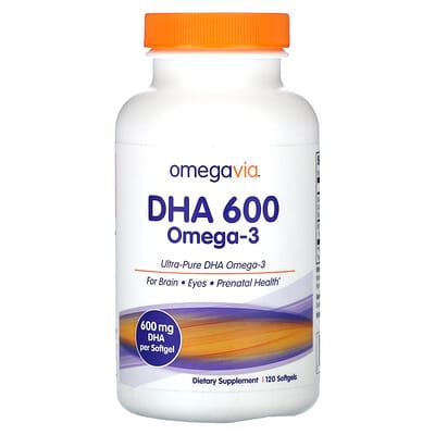 DHA 600 Omega-3, 600 mg, 120 Softgels