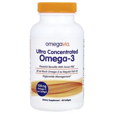 Ультраконцентрированный Omega-3, 1,135 mg, 60 мягких капсул