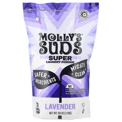 Molly's Suds стиральный порошок Lavender, 60 циклов, 1.7 kg