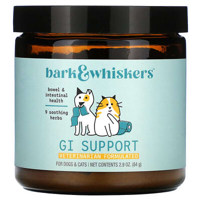 Bark & Whiskers™ для поддержки ЖКТ, для кошек и собак, 2.9 oz (84 g)