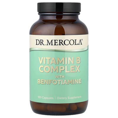 Vitamin B Complex with Benfotiamine, 180 Capsules