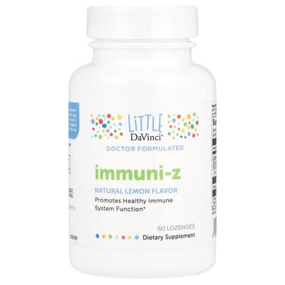 Immuni-Z, натуральный лимон, 60 пастилок Little DaVinci