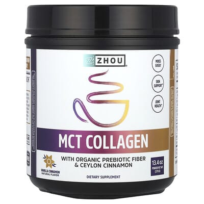 MCT Collagen, ваниль-корица, 13.4 oz (379 g)