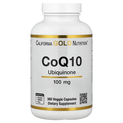 CoQ10, USP Grade Ubiquinone, 100 mg, 360 вегетарианских капсул