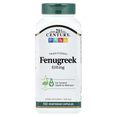 Fenugreek, 610 мг, 100 вегетарианских капсул