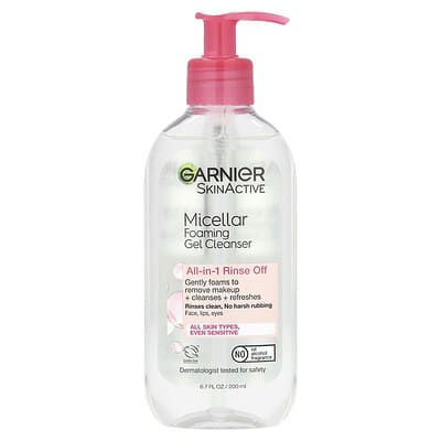 SkinActive, Micellar Foaming Gel Cleanser, All-in-1 Rinse Off, 6.7 fl oz (200 ml)
