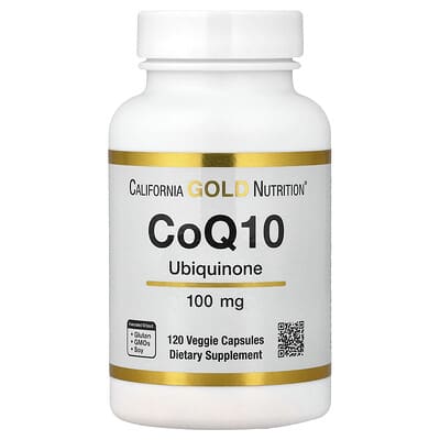CoQ10, USP Grade Ubiquinone, 100 mg, 120 вегетарианских капсул