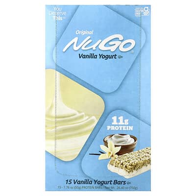 Протеиновые батончики Vanilla Yogurt, 15 шт., 1.76 oz (50 g) каждый
