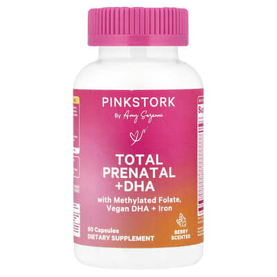 Total Prenatal + DHA, Ягода, 60 капсул