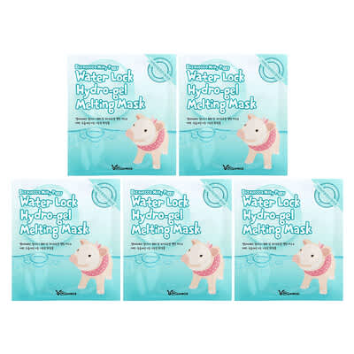 Elizavecca Milky Piggy Water Lock Hydro-Gel Melting Beauty Mask 5 шт 1.06 oz (30 g) каждая