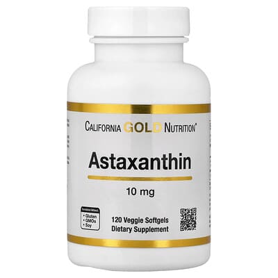Астаксантин, 10 mg, 120 вегетарианских мягких капсул